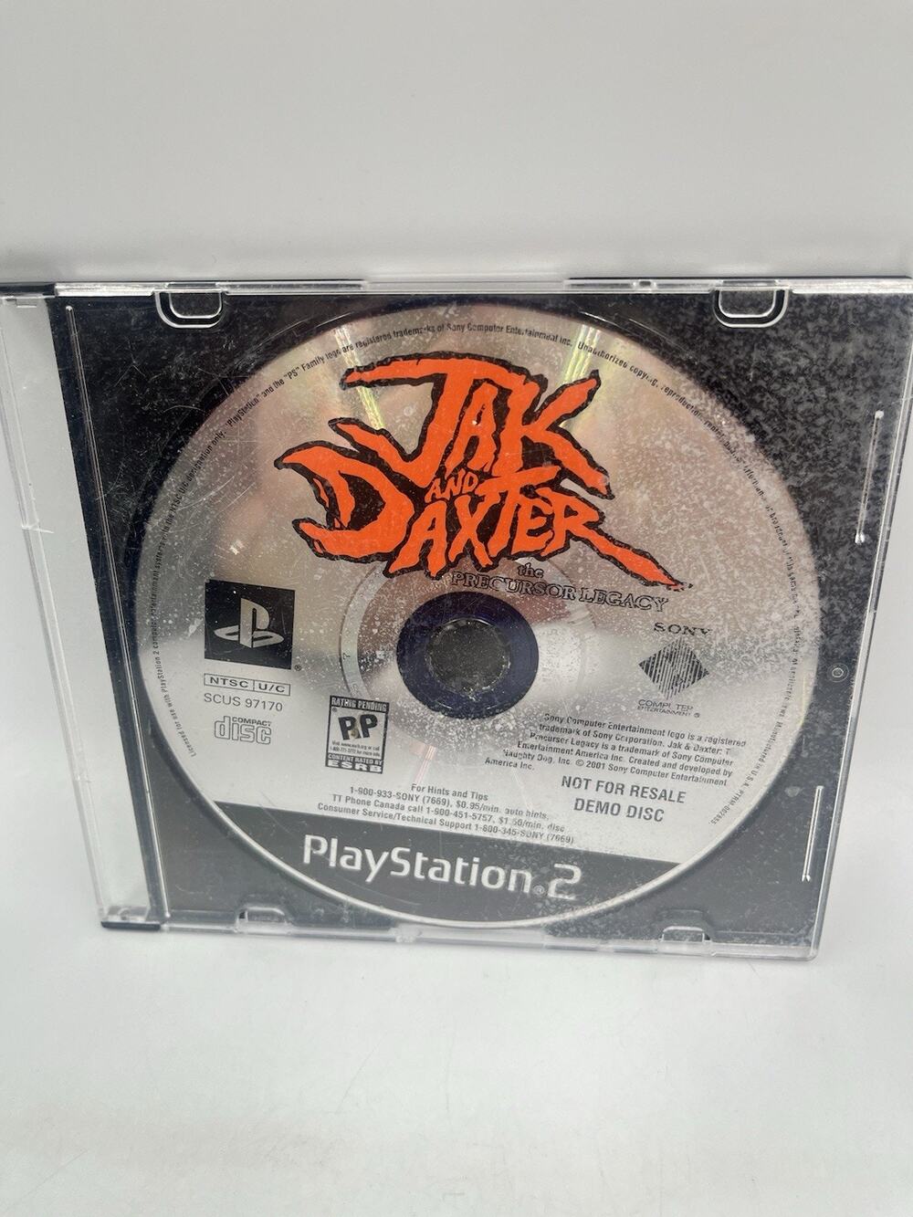 Sony PlayStation 2 PS2 Disc Only Jak and Daxter : The Precursor Legacy